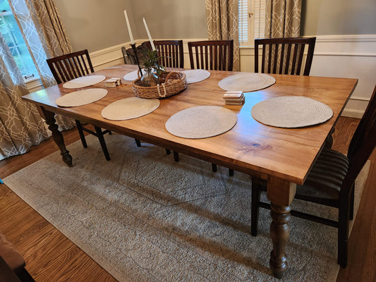 Turned leg Dining Table